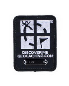Geocaching Logo Trackable Patch - Black